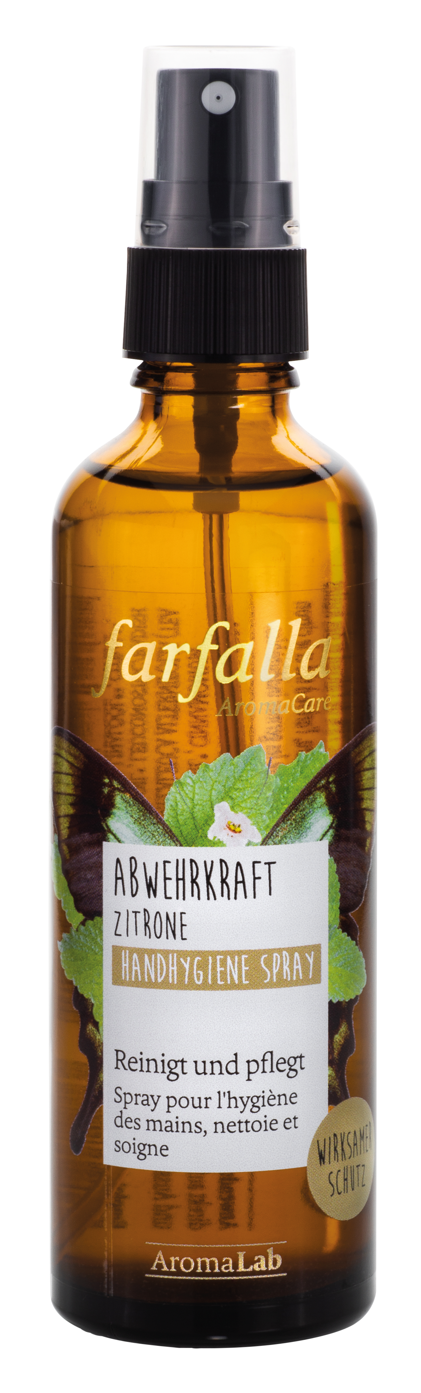 Farfalla Abwehrkraft Zitrone Handhygiene Pflegespray 75ml