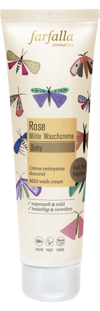 Farfalla Baby Rose Milde Waschcreme 145 ml