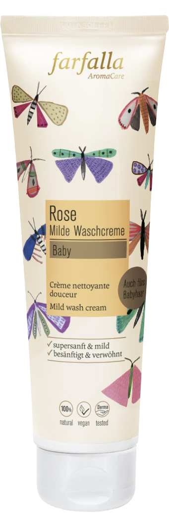 Farfalla Baby Rose Milde Waschcreme 145 ml Farfalla Baby Rose Milde Waschcreme 145 ml