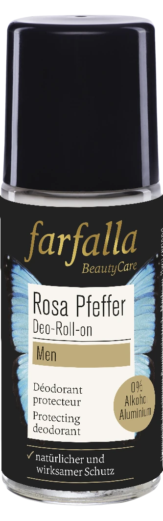 Farfalla men Rosa Pfeffer Schützender Deo Roll-on