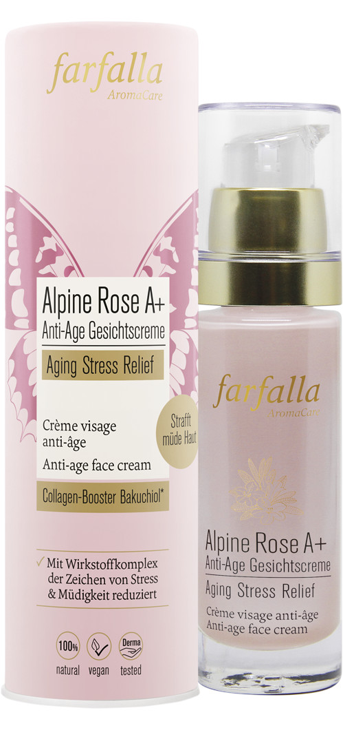 Farfalla Alpine Rose A+ Anti-Age Gesichtscreme Aging Stress Relief 30ml Farfalla Alpine Rose A+ Anti-Age Gesichtscreme Aging Stress Relief 30ml