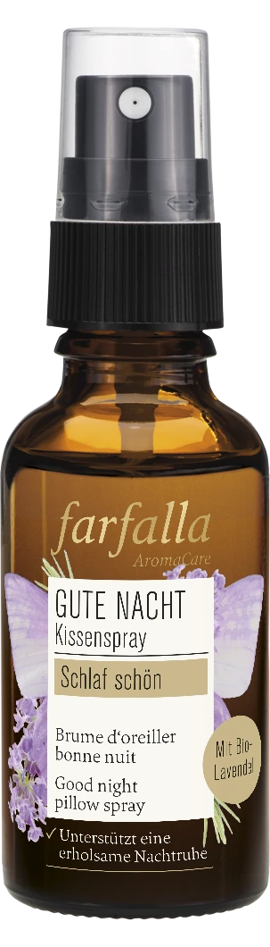 Farfalla schlaf schön Lavendel Gute Nacht Kissenspray 30ml Farfalla schlaf schön Lavendel Gute Nacht Kissenspray 30ml