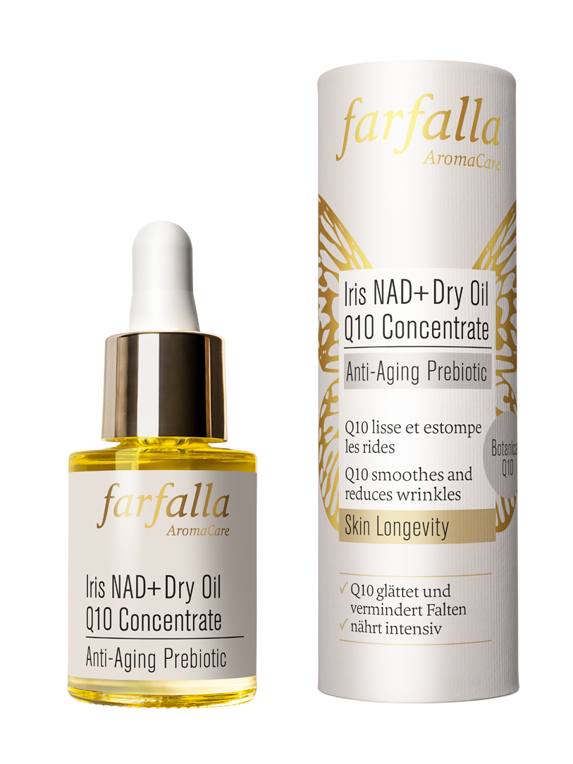 Farfalla Iris NAD+ Dry Oil Q10 Concentrate Anti-Aging Prebiotic 15ml