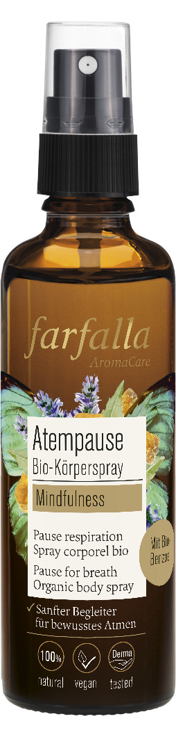 Farfalla Mindfulness Atempause Bio-Körperspray 75ml Farfalla Mindfulness Atempause Bio-Körperspray 75ml