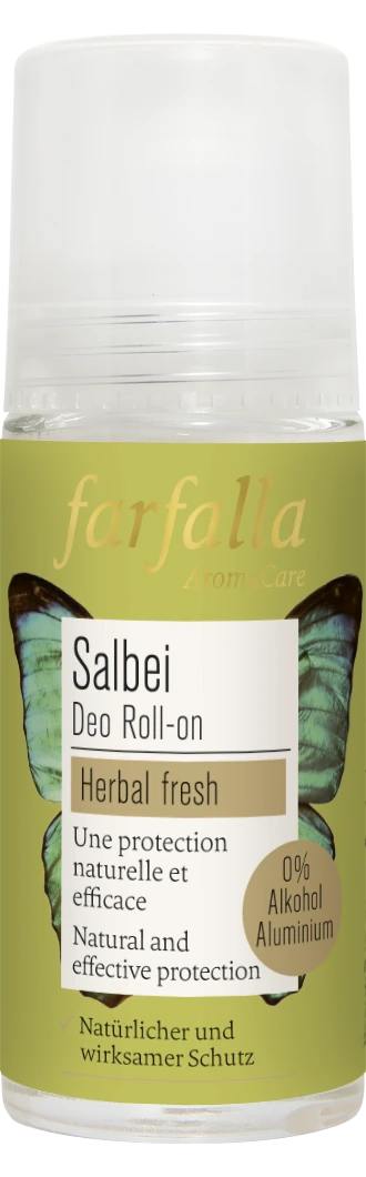 Farfalla Salbei Kräuterfrischer Deo Roll-on 50ml Farfalla Salbei Kräuterfrischer Deo Roll-on 50ml